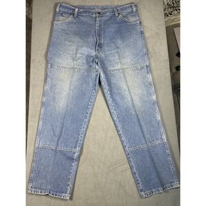 VTG 90s Y2K Dickies Carpenter Jeans Mens 38x30 Blue Denim Workwear Utility Pants